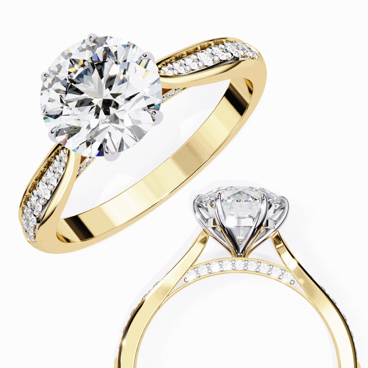 1.25 Carat Round True Love Solitaire Ring in Moissanite | House of Estara