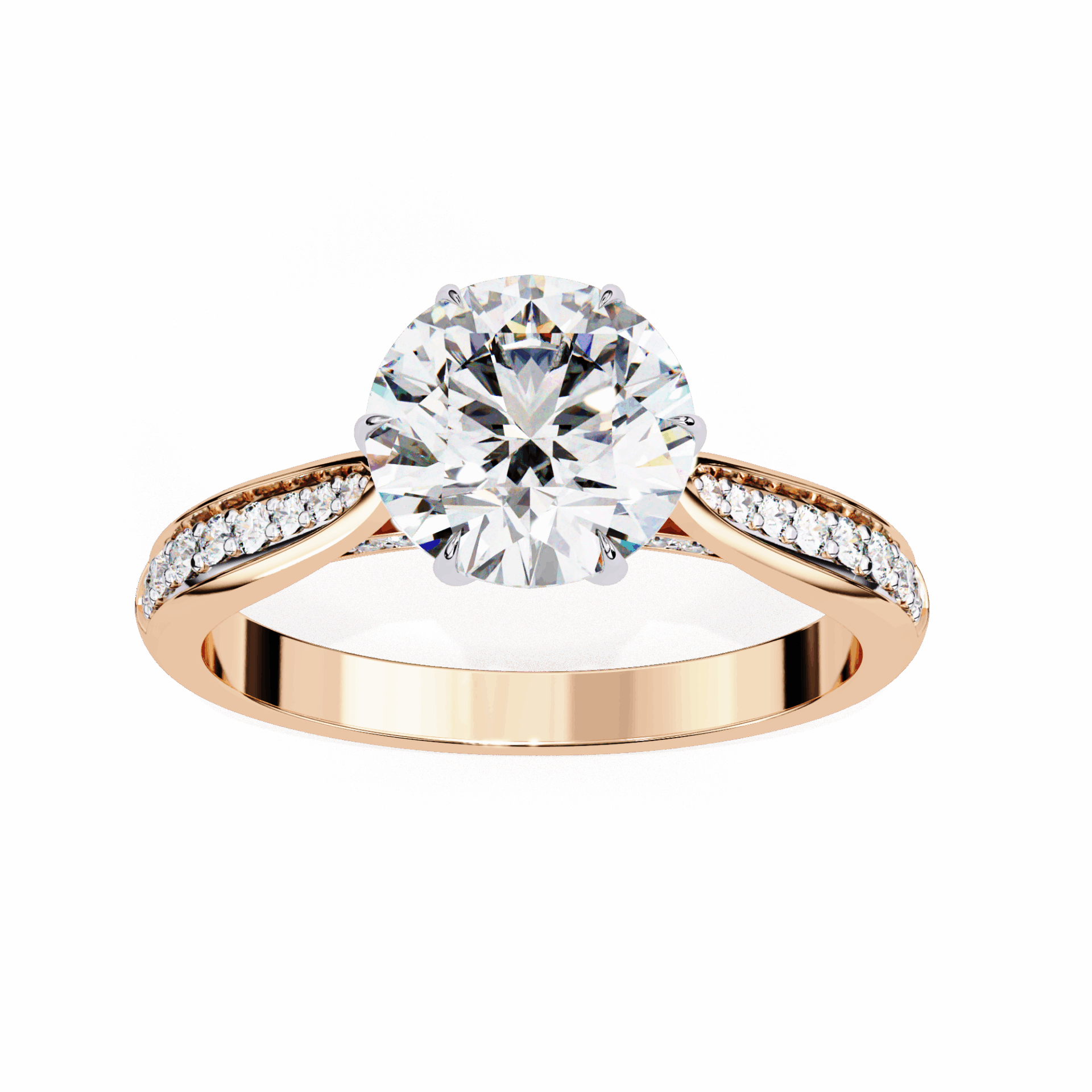 1.25 Carat Round True Love Solitaire Ring in Moissanite | House of Estara
