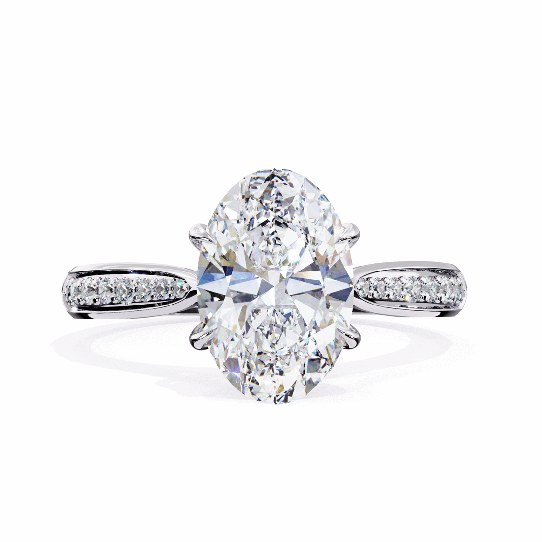 2 Carat Oval True Love Solitaire Ring in Moissanite | House of Estara