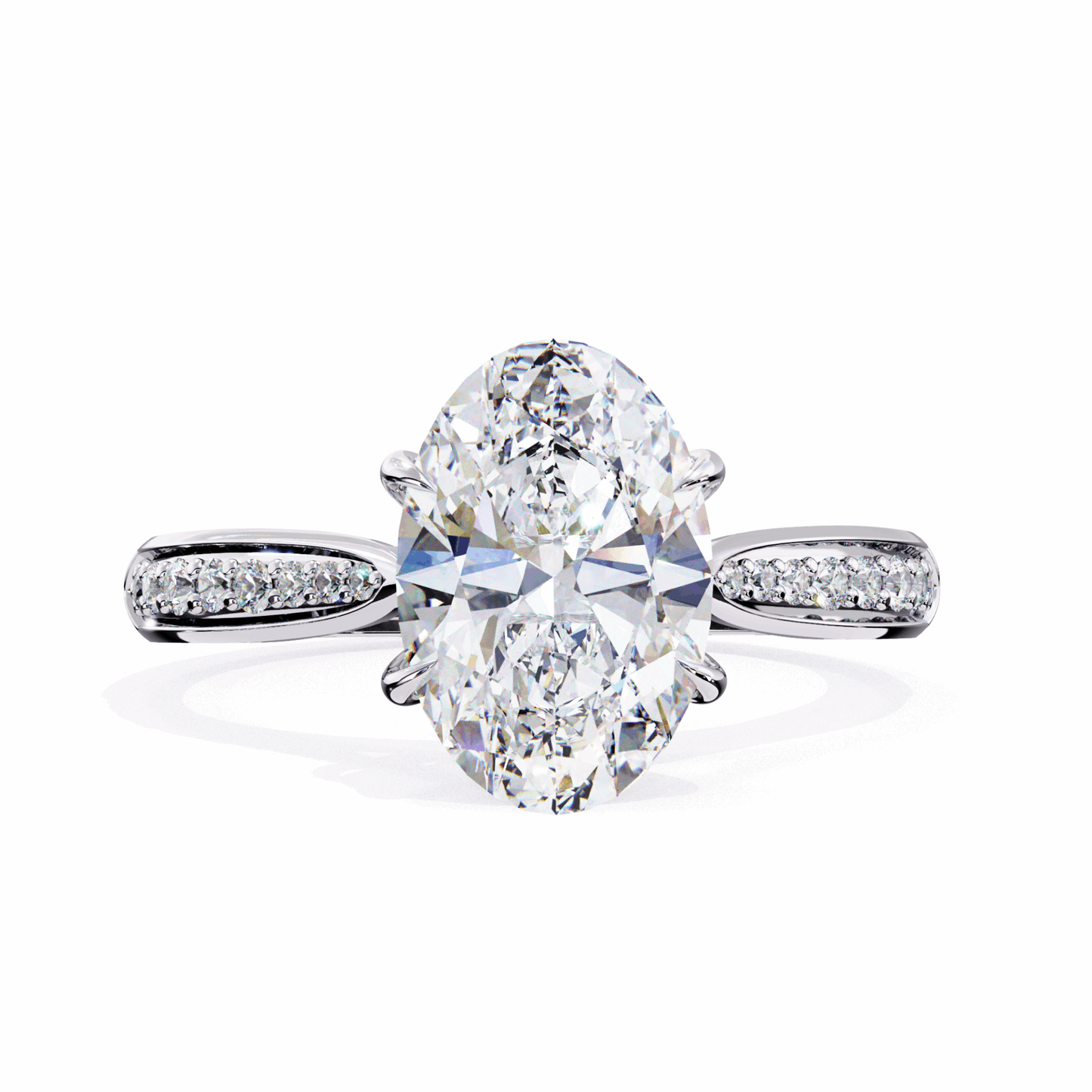 2 Carat Oval True Love Solitaire Ring in Moissanite | House of Estara