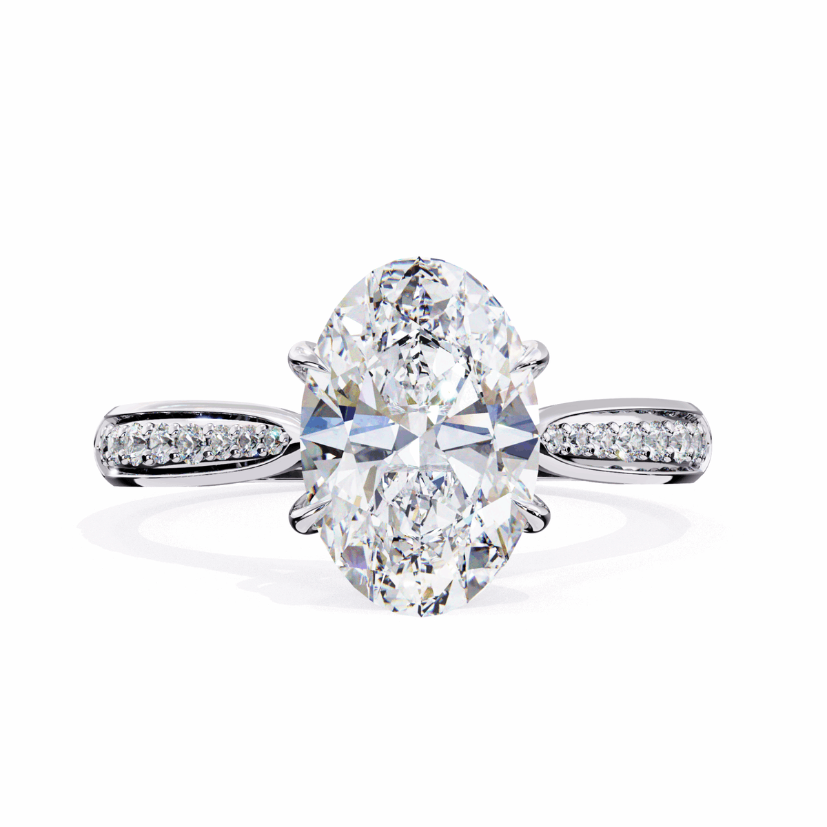 2 Carat Oval True Love Solitaire Ring in Moissanite | House of Estara