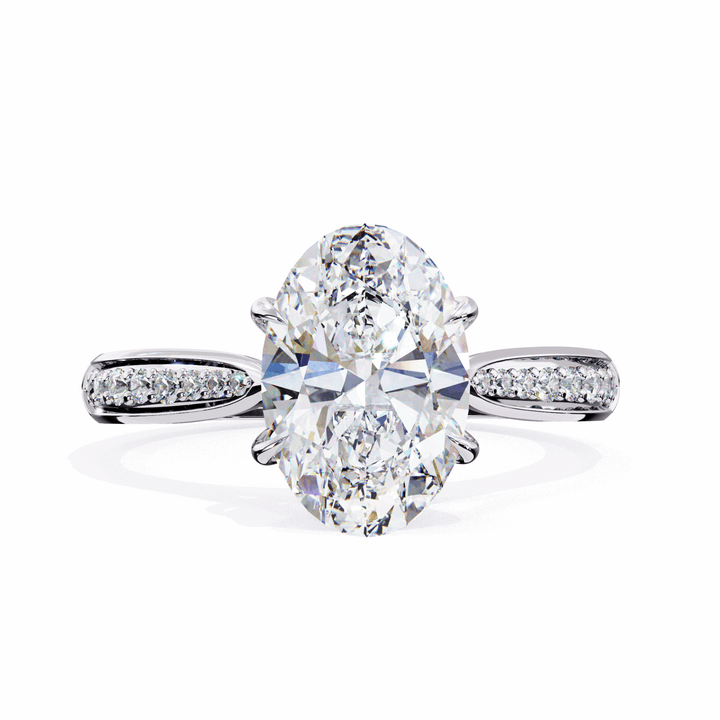 2 Carat Oval True Love Solitaire Ring in Moissanite | House of Estara