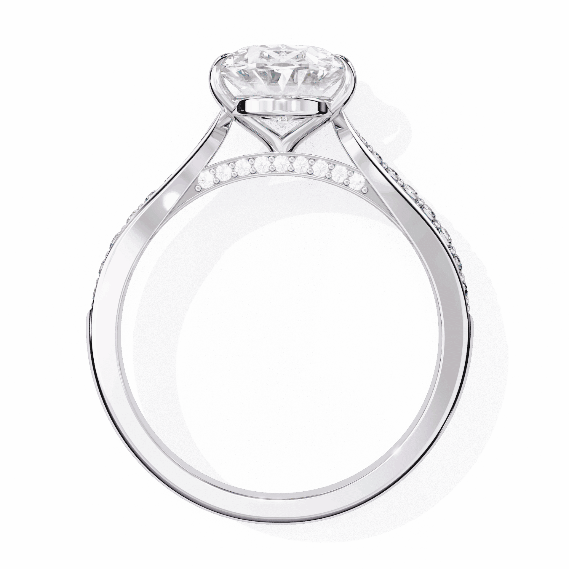 2 Carat Oval True Love Solitaire Ring in Moissanite | House of Estara