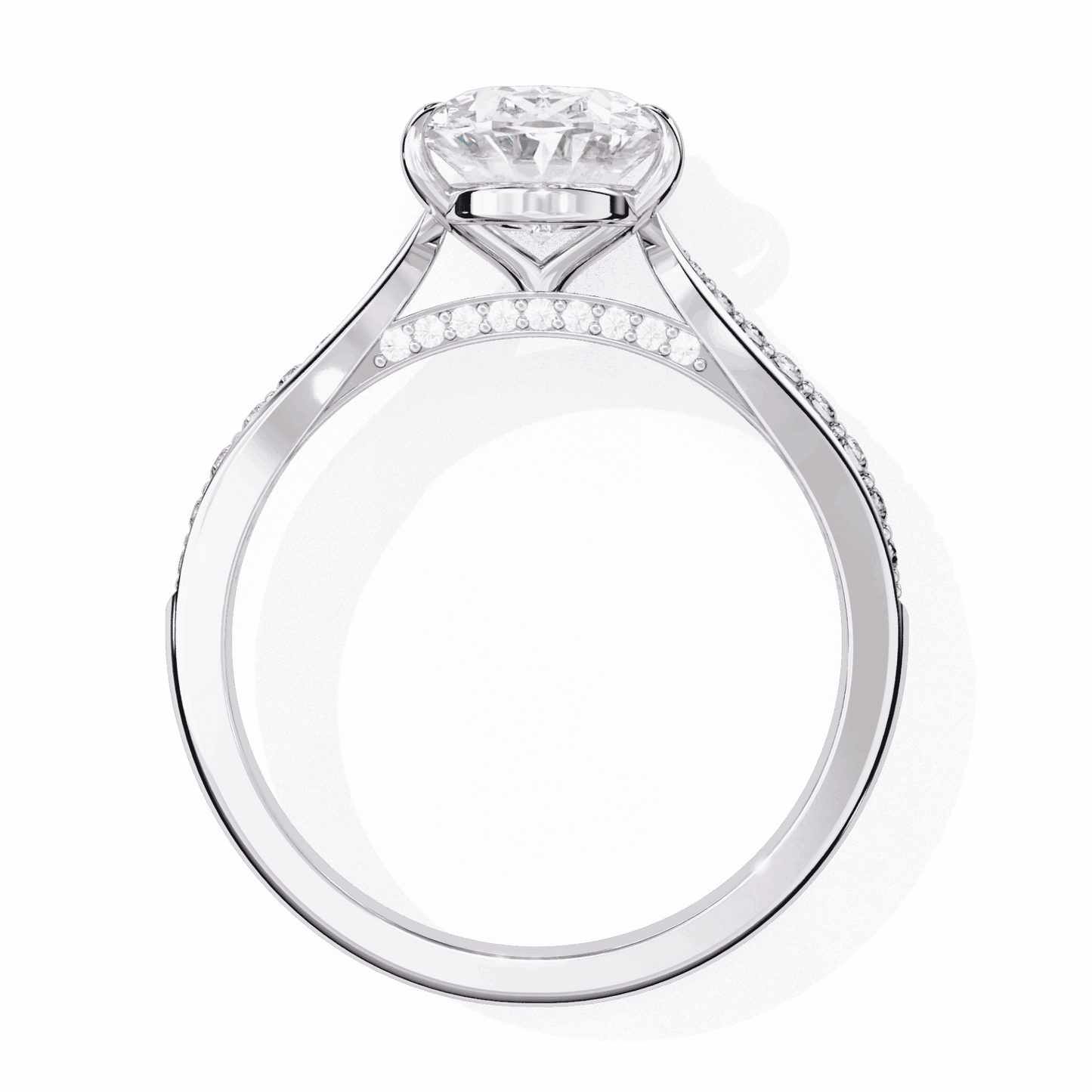 2 Carat Oval True Love Solitaire Ring in Moissanite | House of Estara