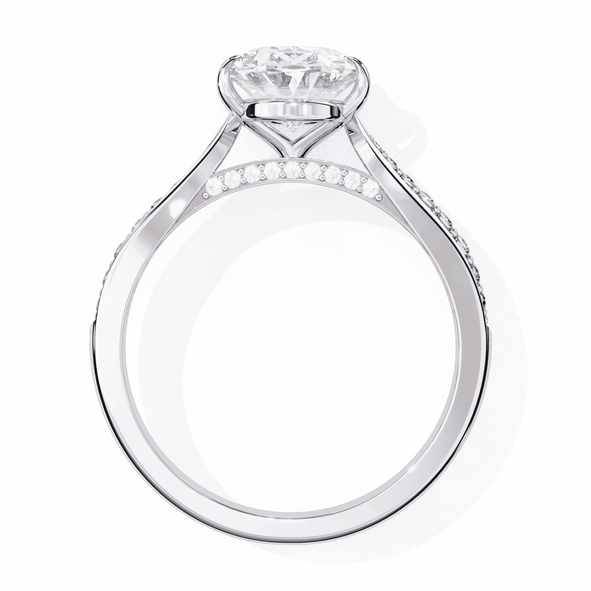 2 Carat Oval True Love Solitaire Ring in Moissanite | House of Estara