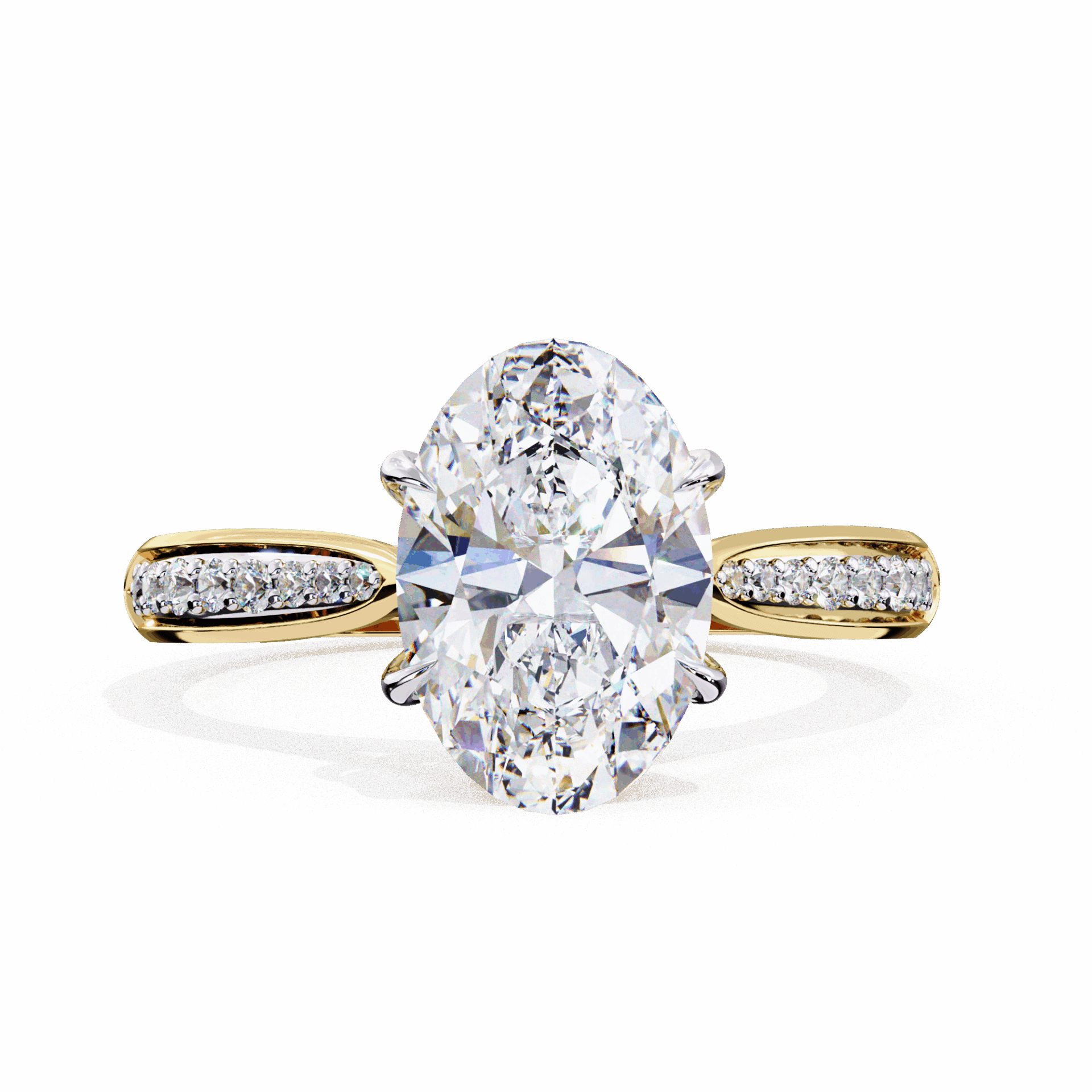 2 Carat Oval True Love Solitaire Ring in Moissanite | House of Estara