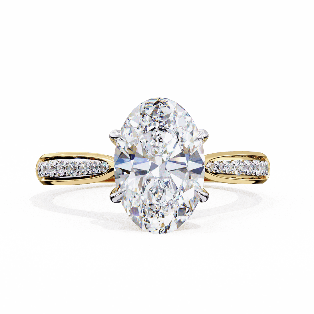 2 Carat Oval True Love Solitaire Ring in Moissanite | House of Estara