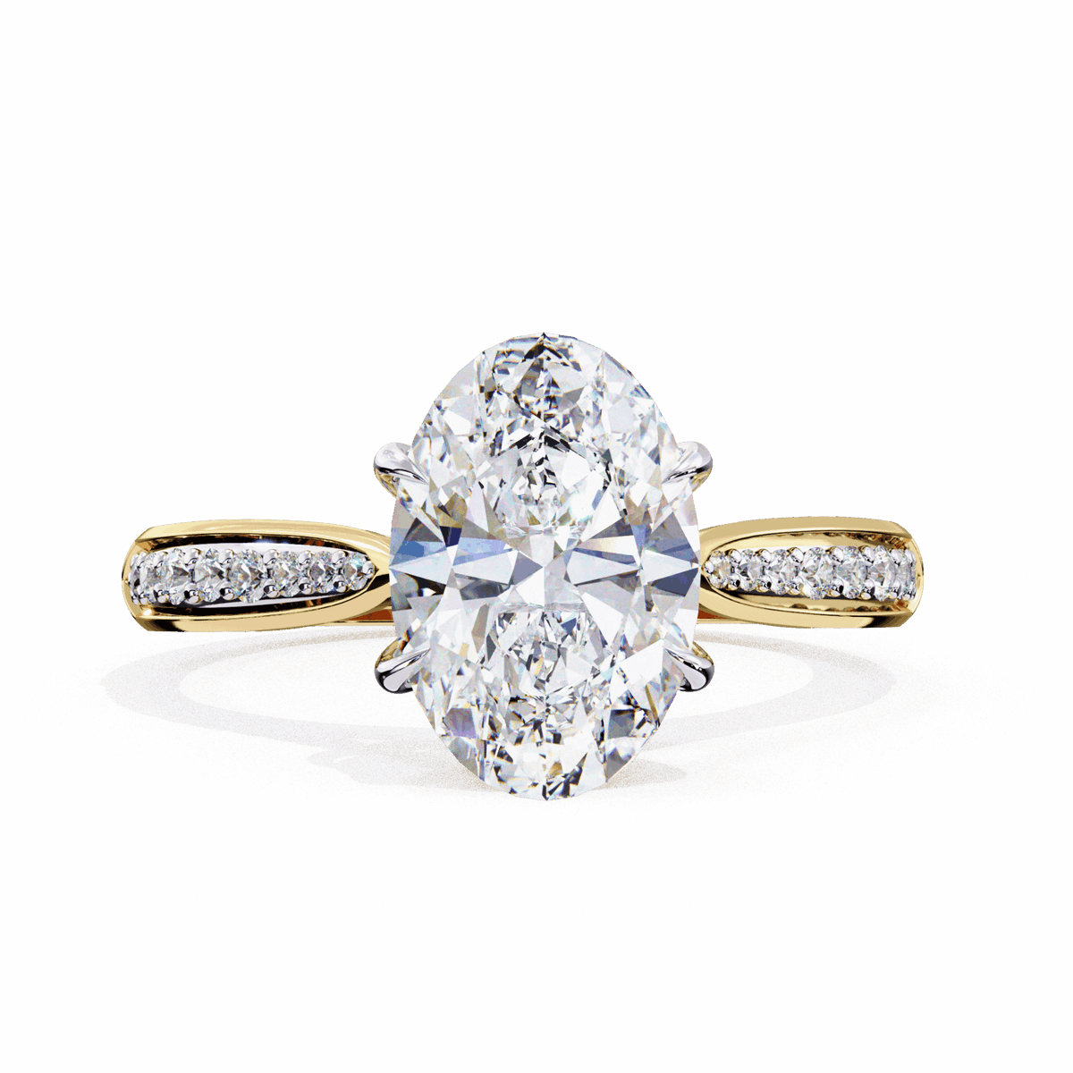 2 Carat Oval True Love Solitaire Ring in Moissanite | House of Estara