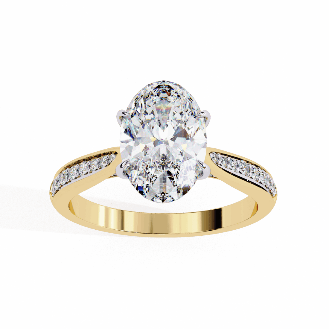 2 Carat Oval True Love Solitaire Ring in Moissanite | House of Estara