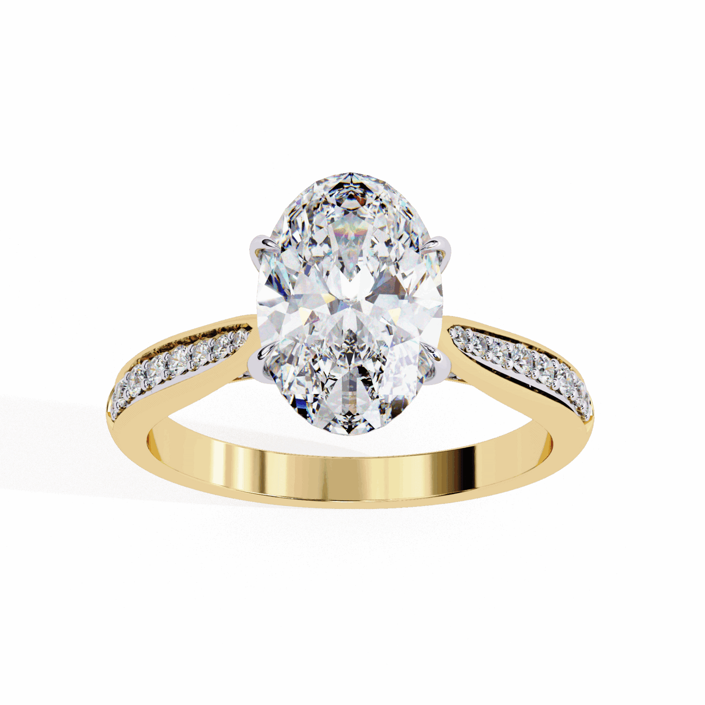 2 Carat Oval True Love Solitaire Ring in Moissanite | House of Estara