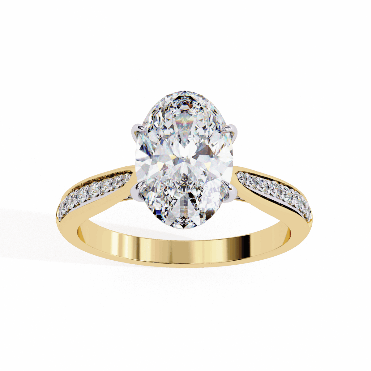 2 Carat Oval True Love Solitaire Ring in Moissanite | House of Estara