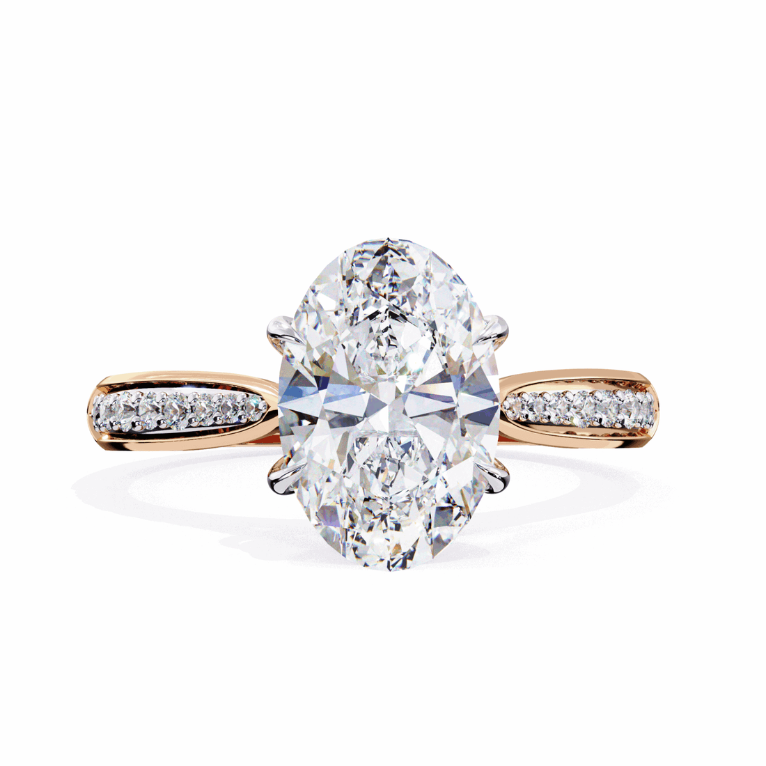 2 Carat Oval True Love Solitaire Ring in Moissanite | House of Estara