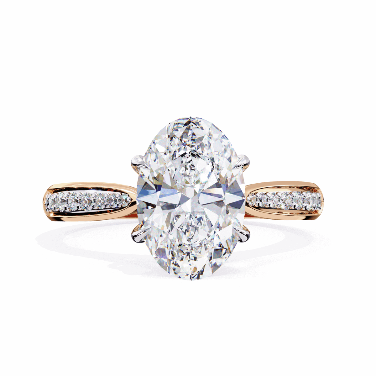 2 Carat Oval True Love Solitaire Ring in Moissanite | House of Estara