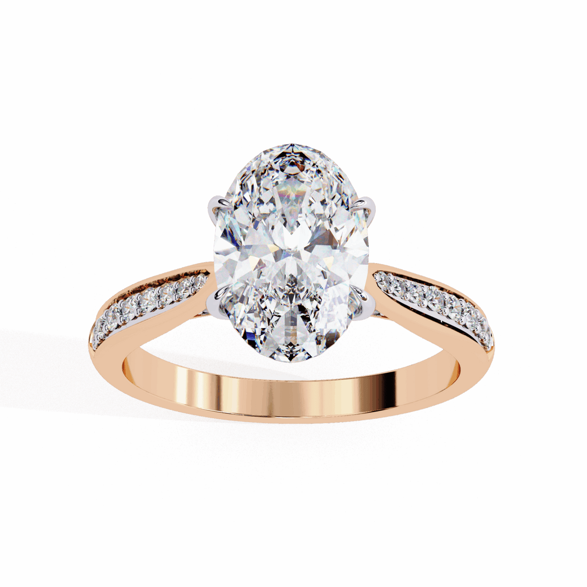 2 Carat Oval True Love Solitaire Ring in Moissanite | House of Estara