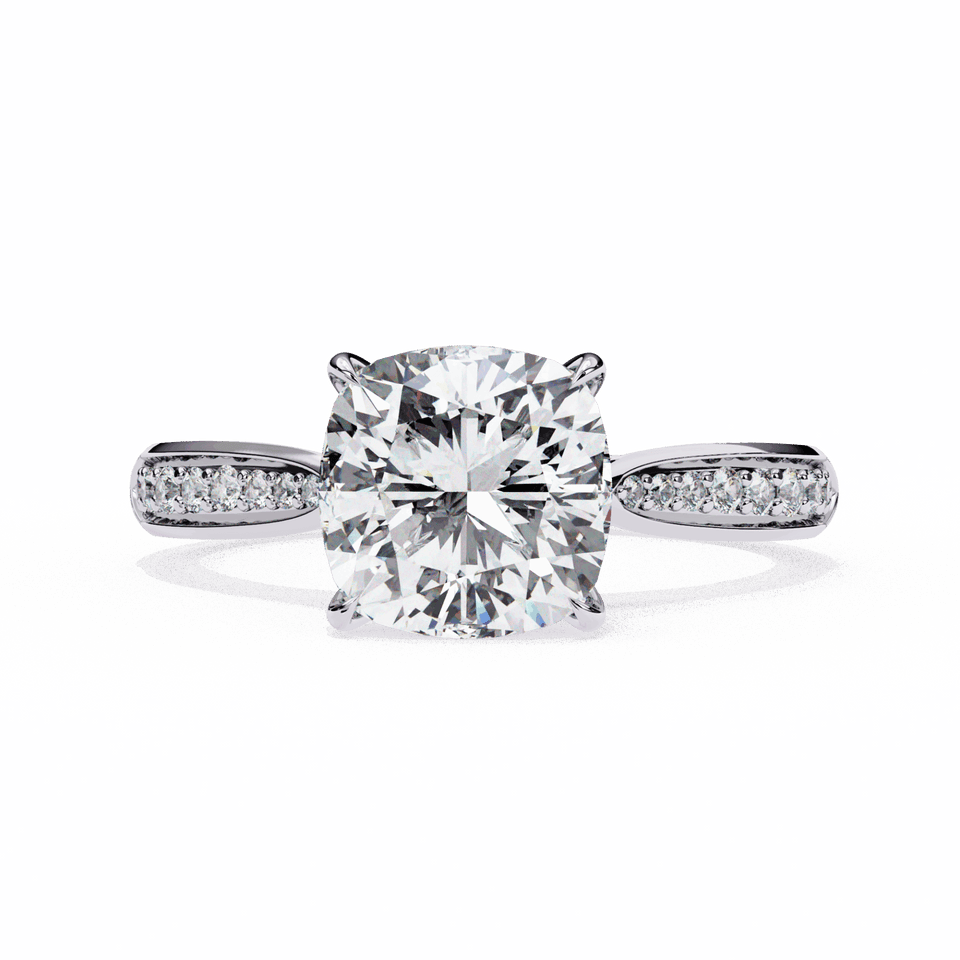 Cushion True Love Engagement Ring