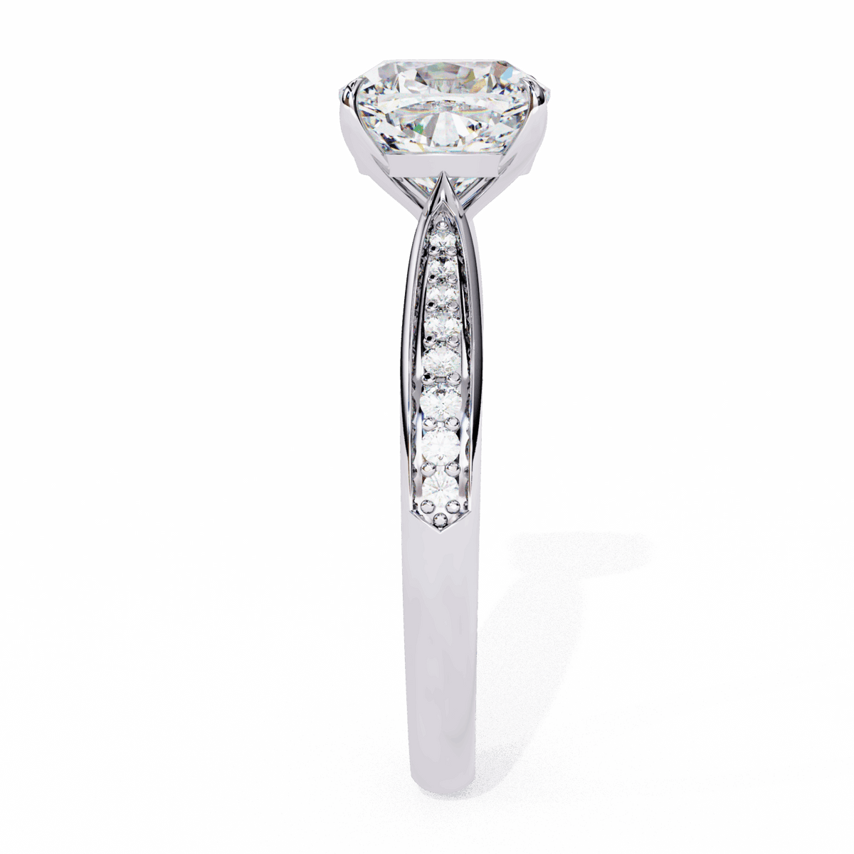 2 Carat Cushion True Love Solitaire Ring in Moissanite | House of Estara