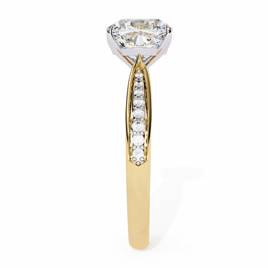 2 Carat Cushion True Love Solitaire Ring in Moissanite | House of Estara