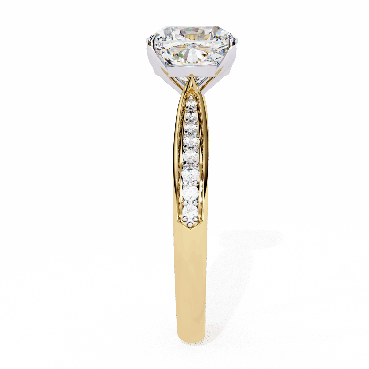 2 Carat Cushion True Love Solitaire Ring in Moissanite | House of Estara