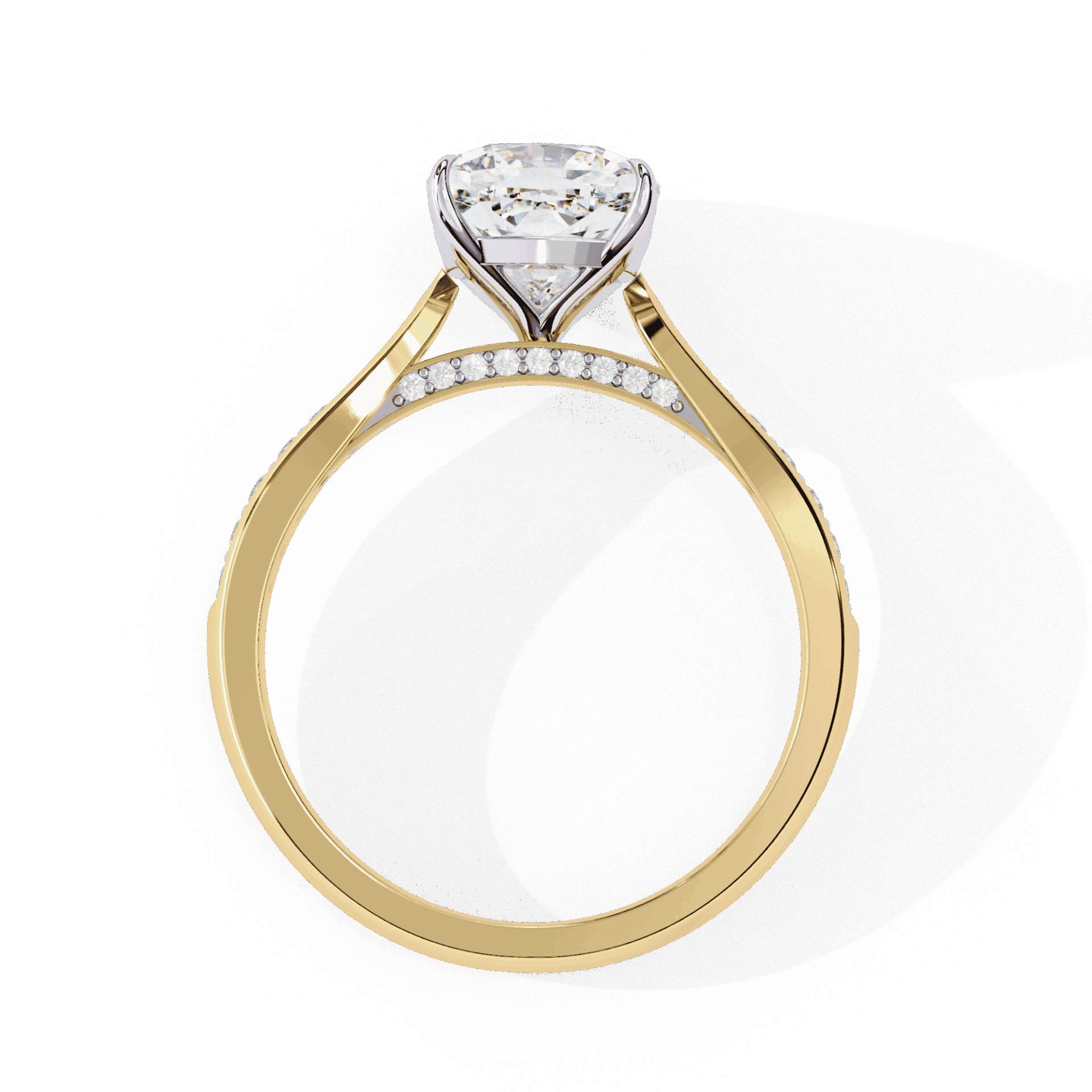 2 Carat Cushion True Love Solitaire Ring in Moissanite | House of Estara