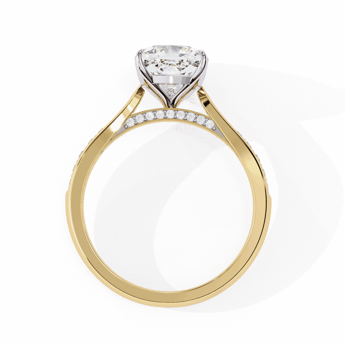 2 Carat Cushion True Love Solitaire Ring in Moissanite | House of Estara
