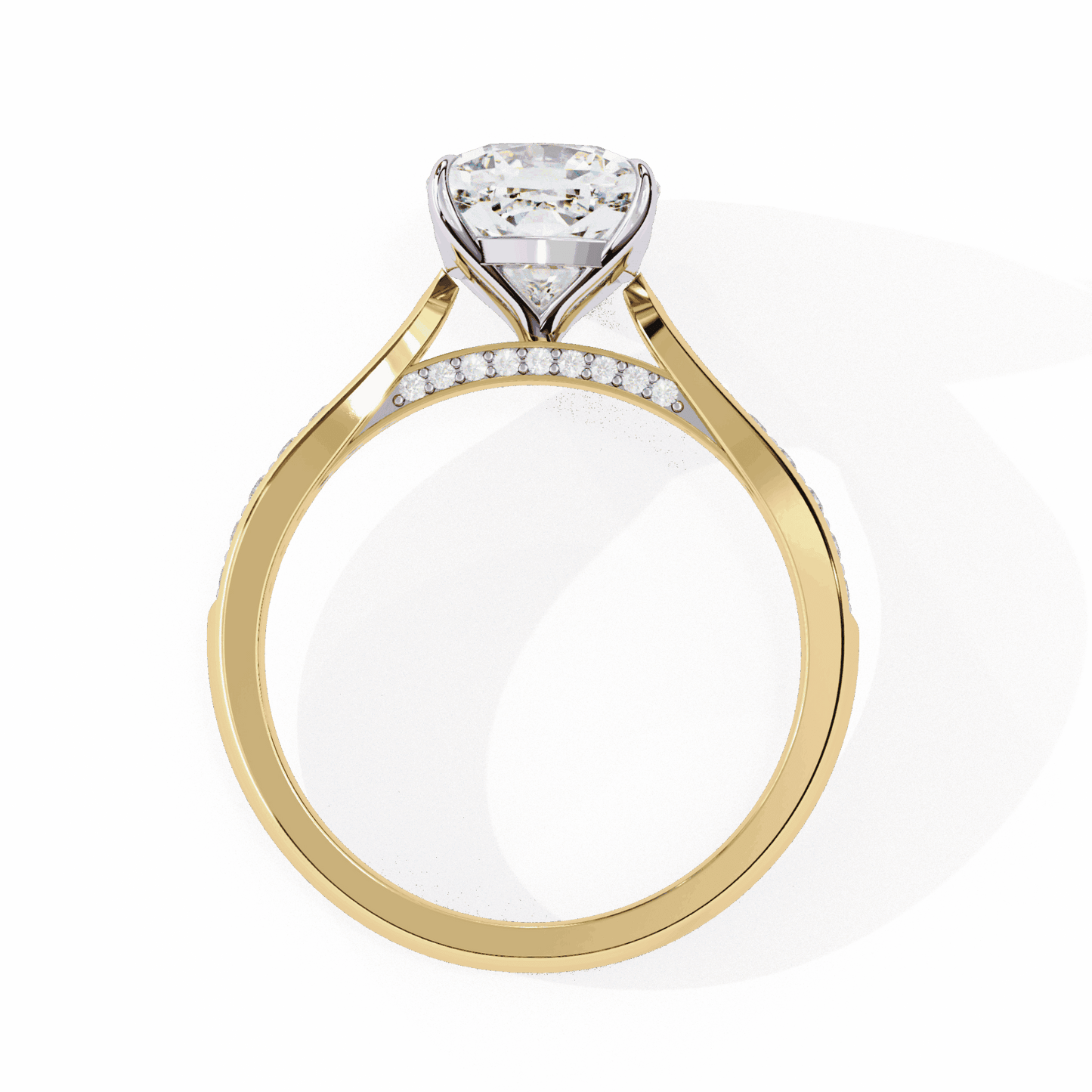 2 Carat Cushion True Love Solitaire Ring in Moissanite | House of Estara