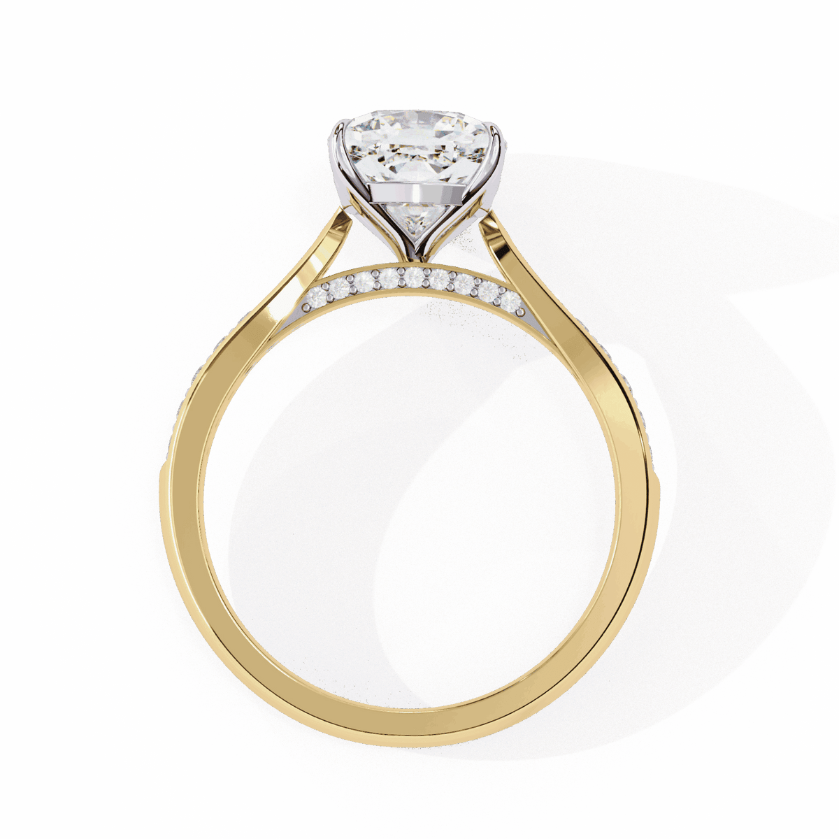 2 Carat Cushion True Love Solitaire Ring in Moissanite | House of Estara