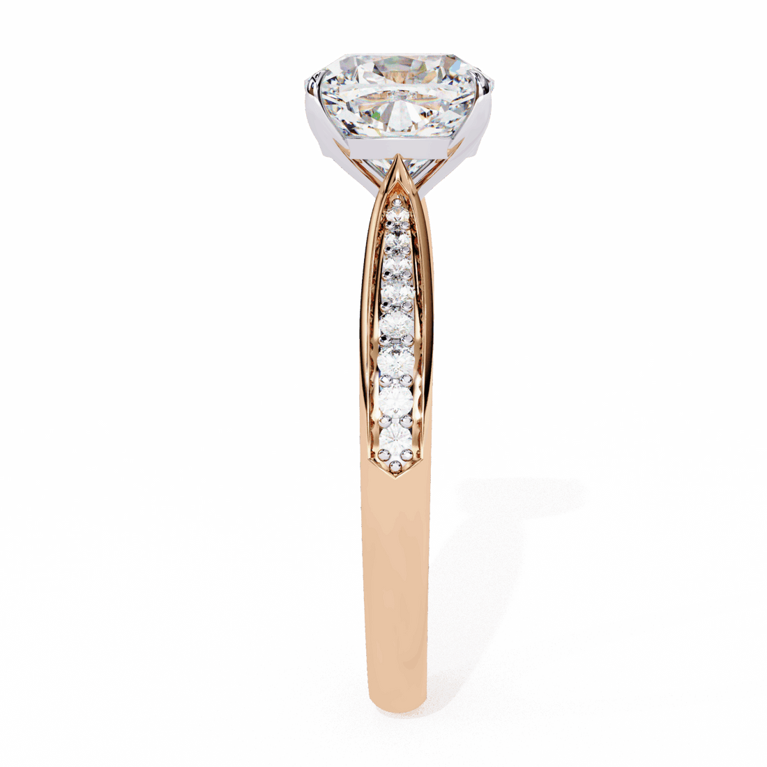 2 Carat Cushion True Love Solitaire Ring in Moissanite | House of Estara