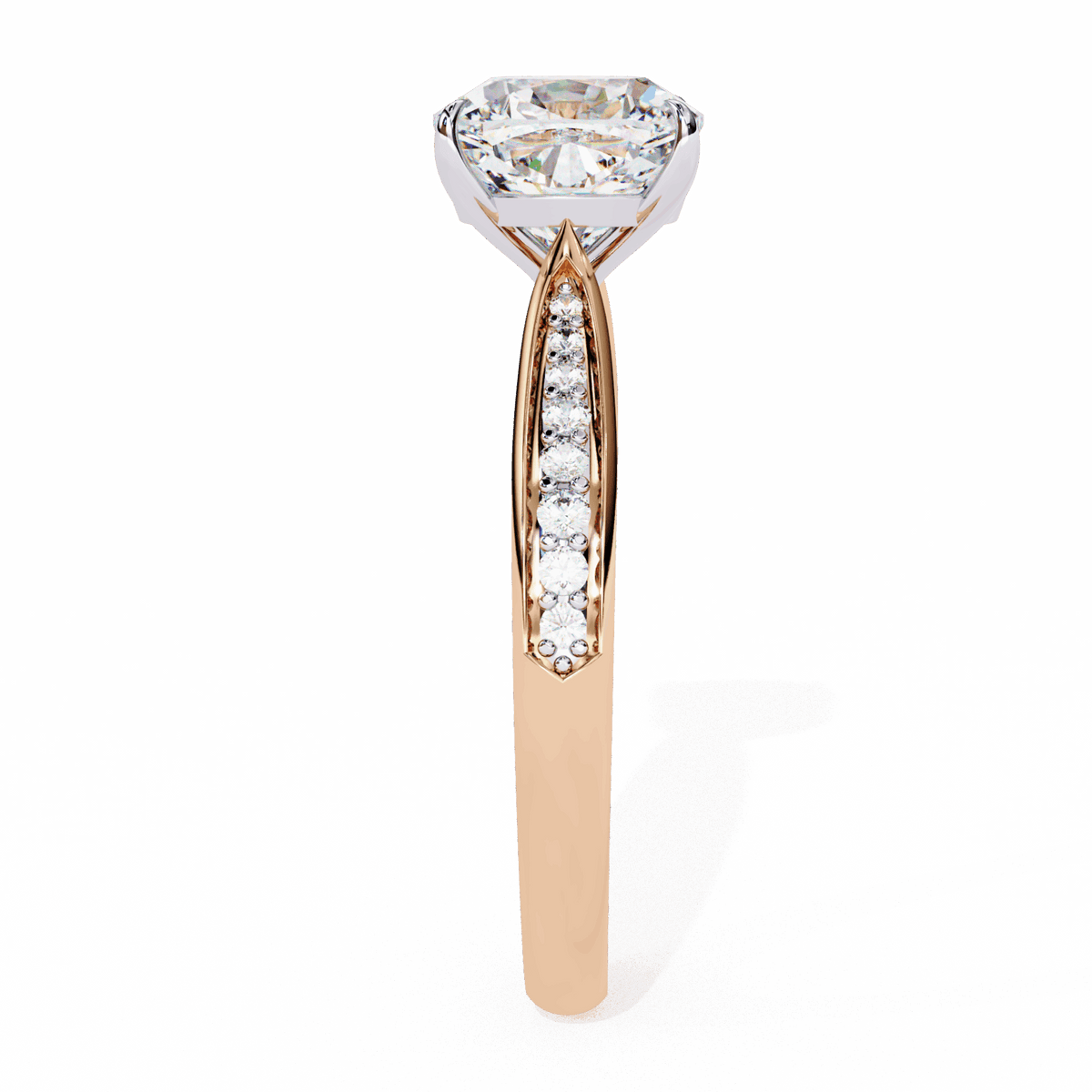 2 Carat Cushion True Love Solitaire Ring in Moissanite | House of Estara