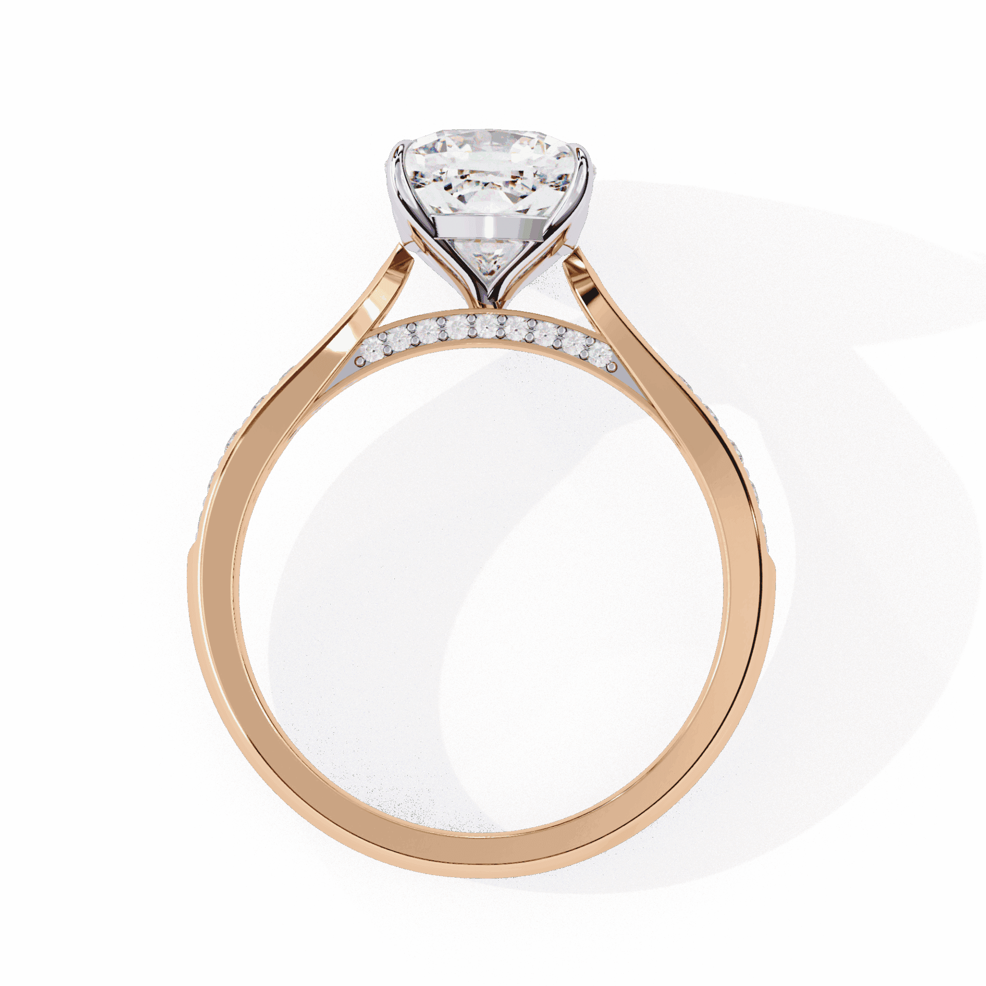 2 Carat Cushion True Love Solitaire Ring in Moissanite | House of Estara