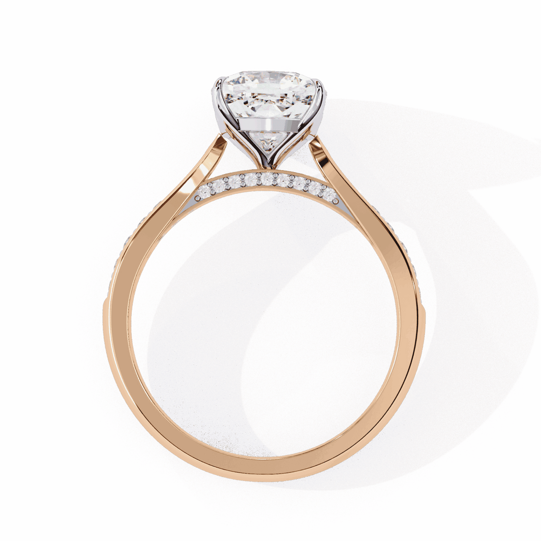 2 Carat Cushion True Love Solitaire Ring in Moissanite | House of Estara