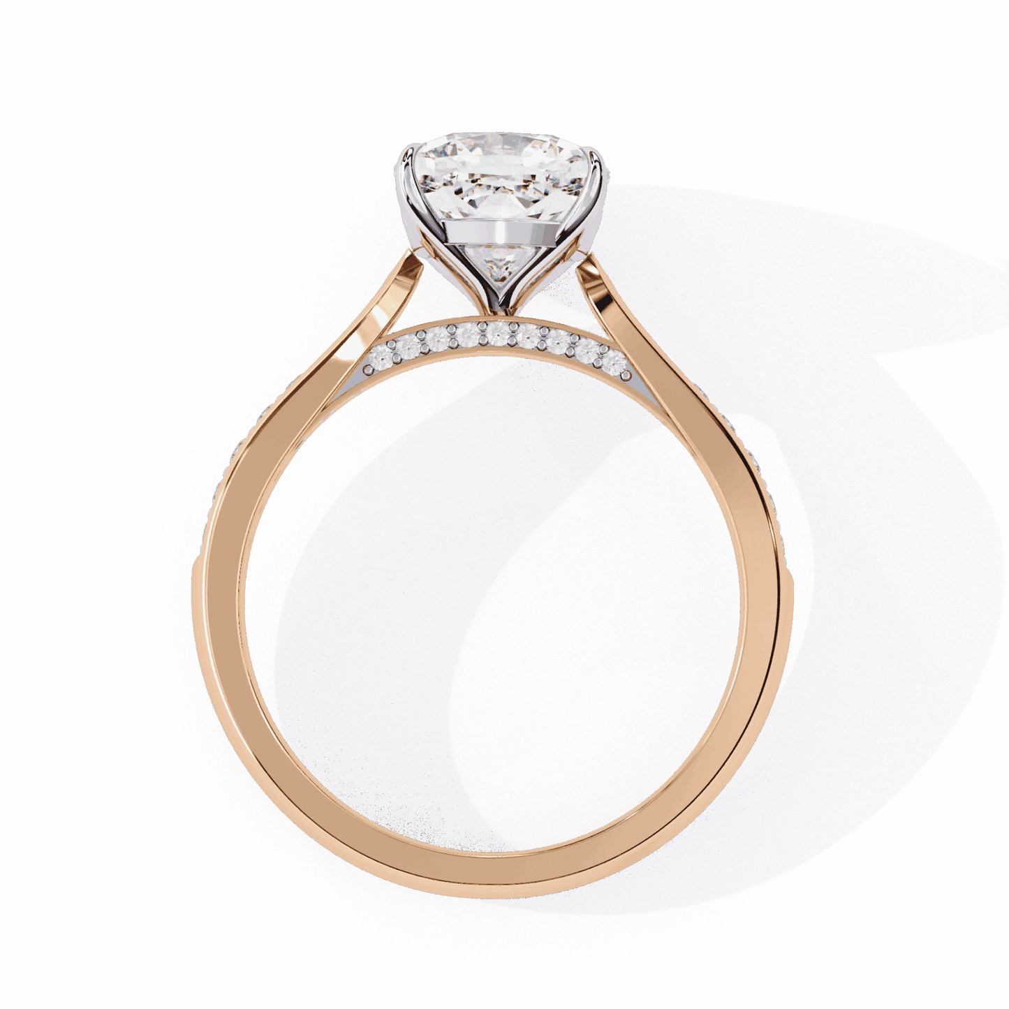 2 Carat Cushion True Love Solitaire Ring in Moissanite | House of Estara