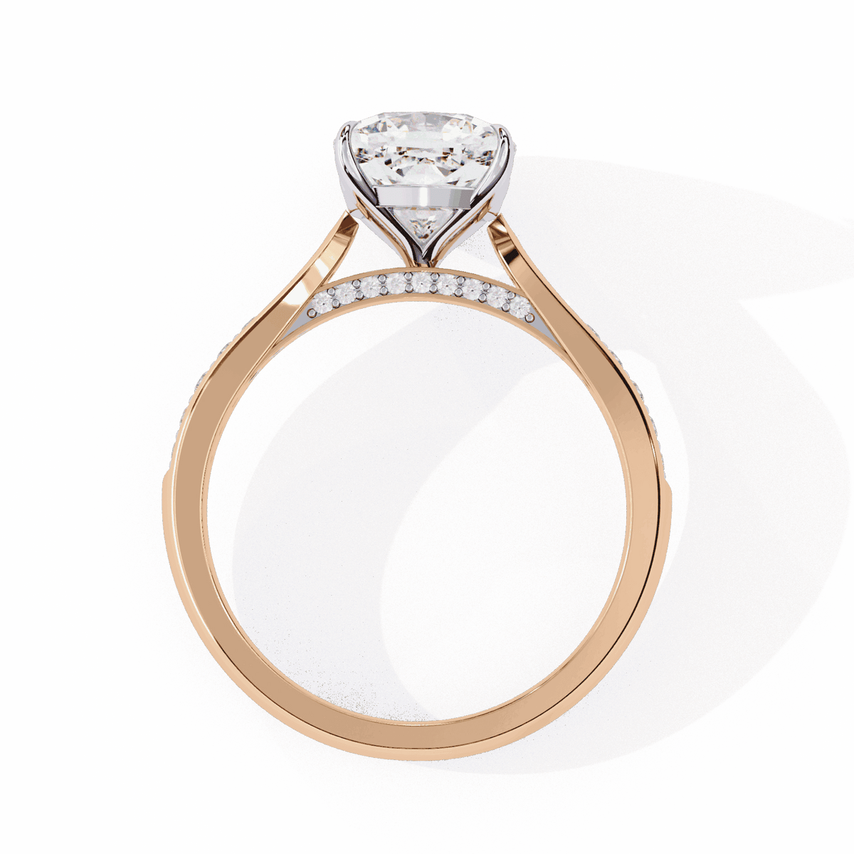 2 Carat Cushion True Love Solitaire Ring in Moissanite | House of Estara