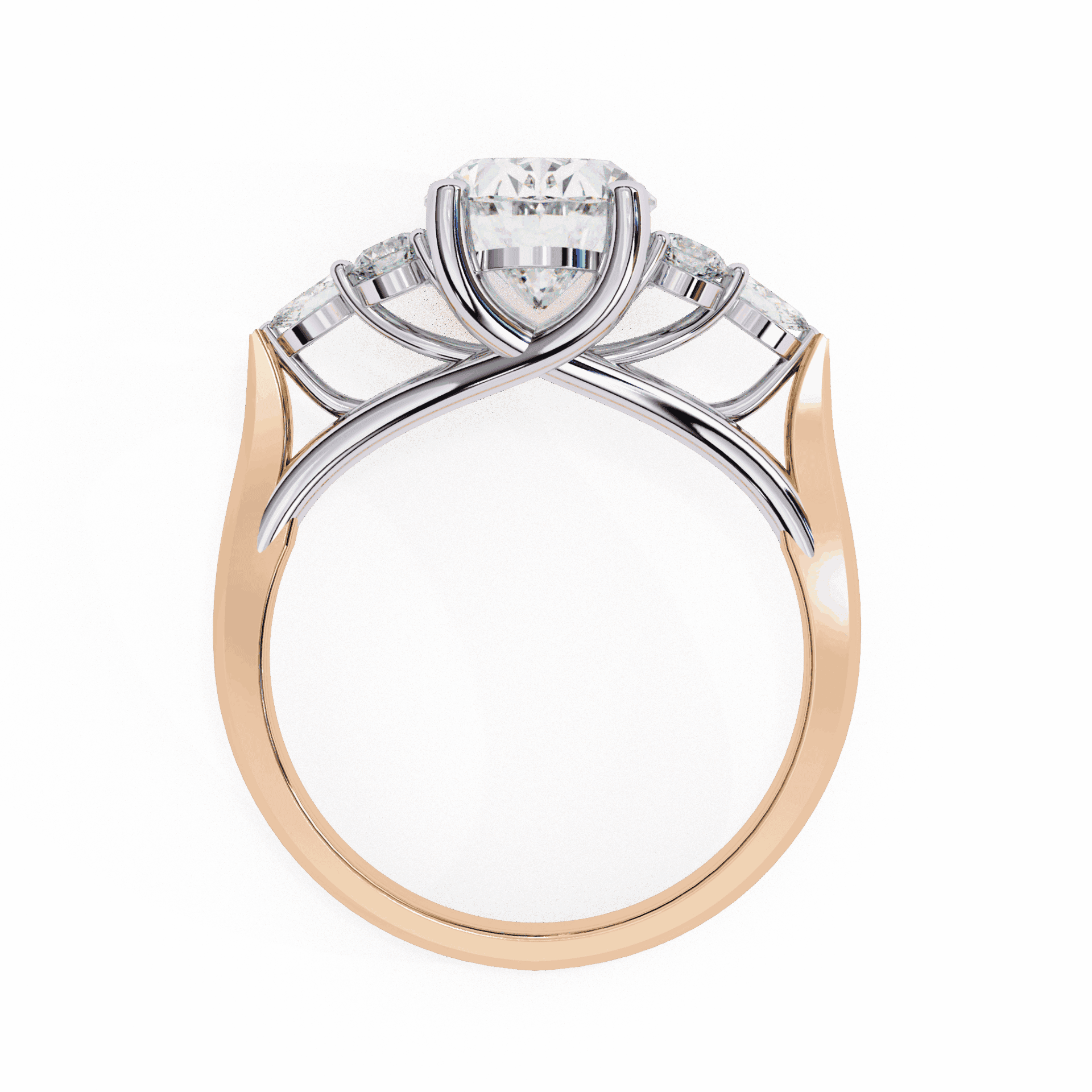 2.5 Carat Oval Bezel Setting Solitaire Ring in Moissanite | House of Estara