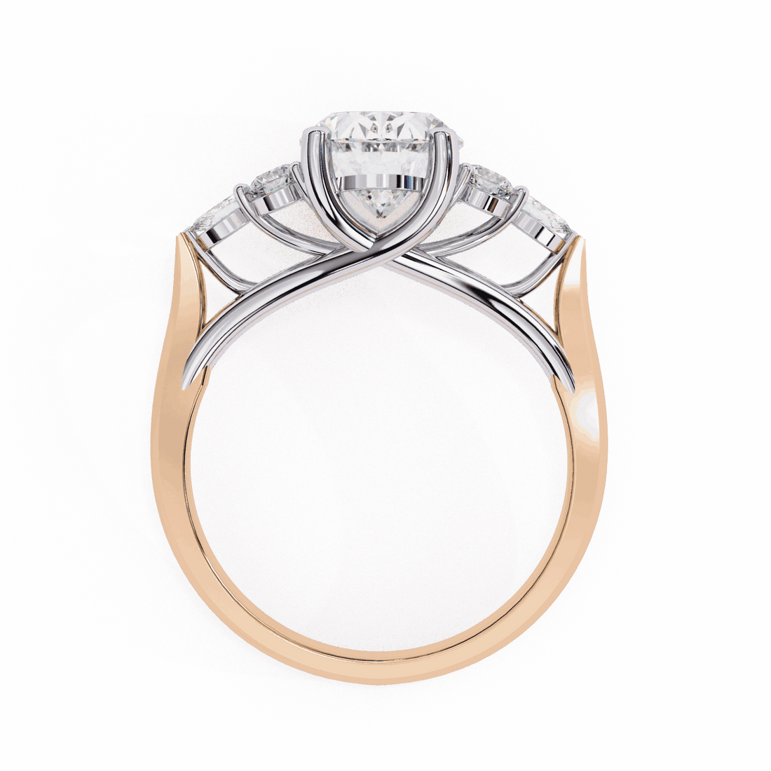 2.5 Carat Oval Bezel Setting Solitaire Ring in Moissanite | House of Estara