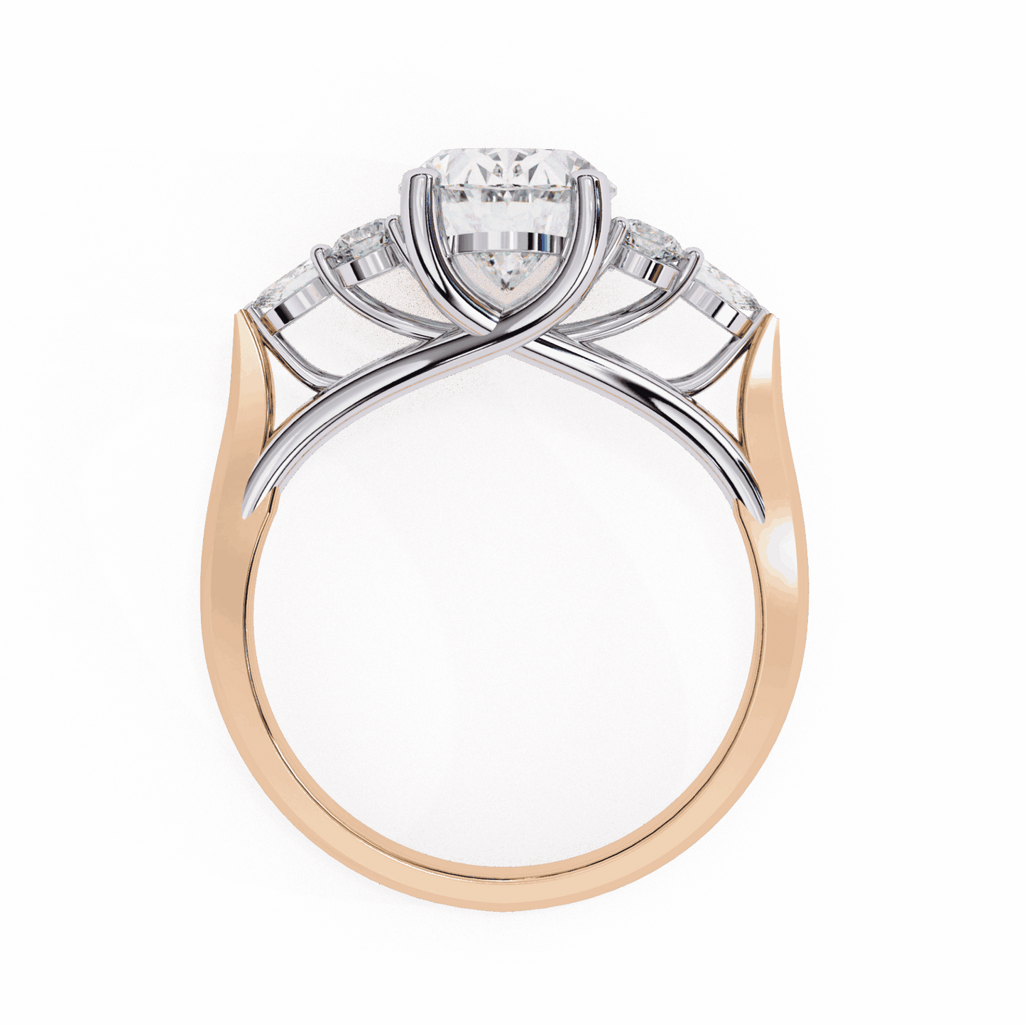 2.5 Carat Oval Bezel Setting Solitaire Ring in Moissanite | House of Estara
