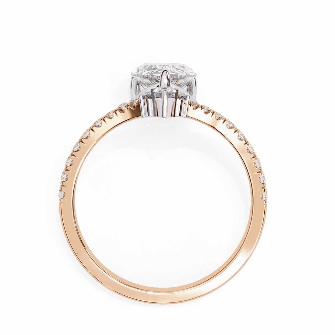 1.75 Carat Pear Bezel Setting Solitaire Ring in Moissanite | House of Estara