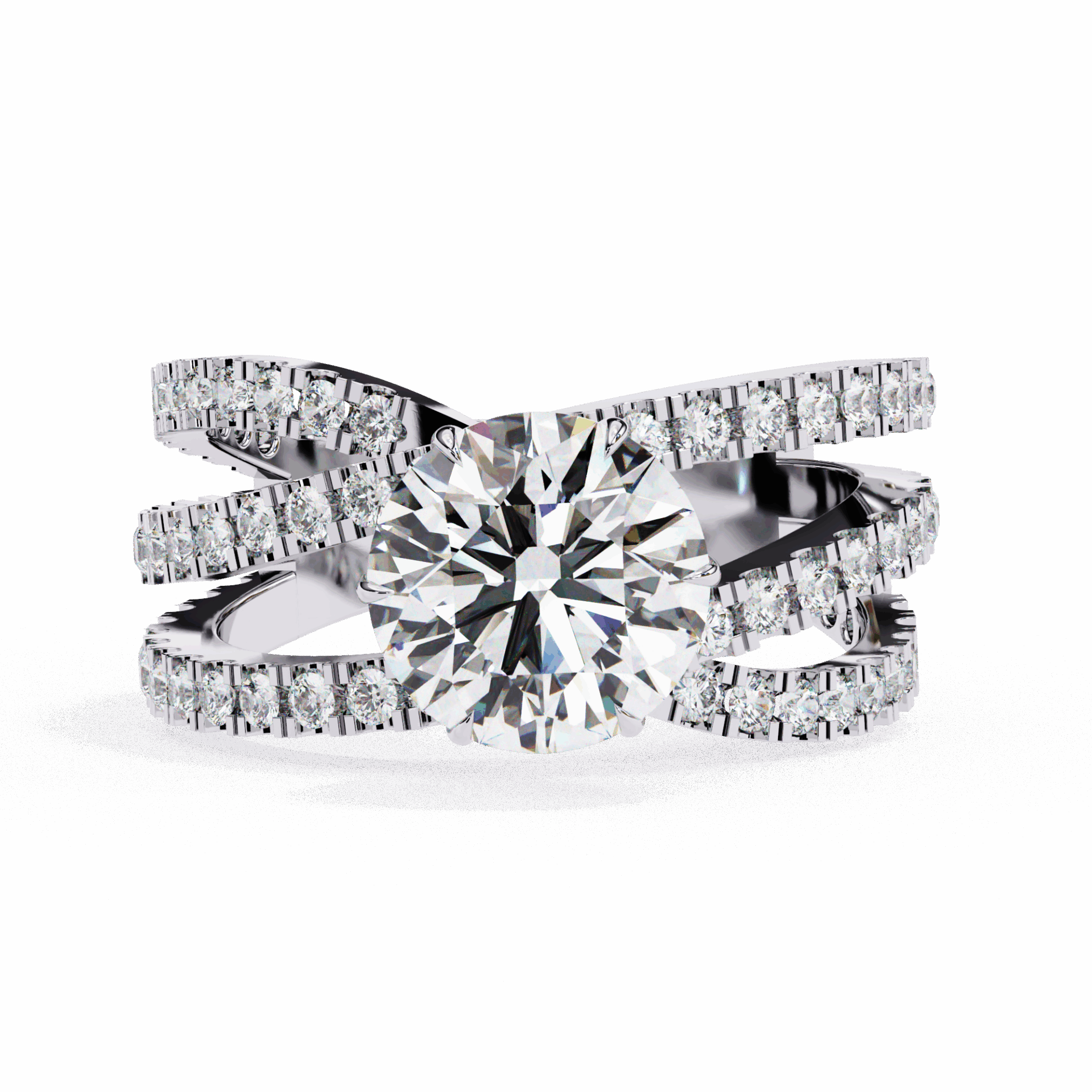 1.75 Carat Round Subtle Shine Ring in Moissanite | House of Estara