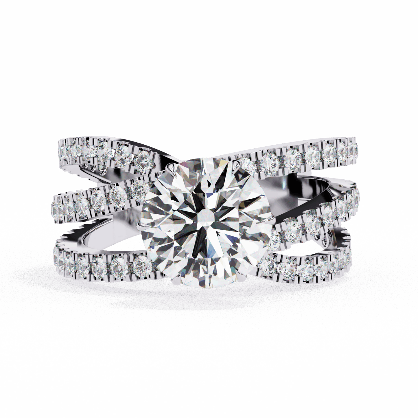 1.75 Carat Round Subtle Shine Ring in Moissanite | House of Estara