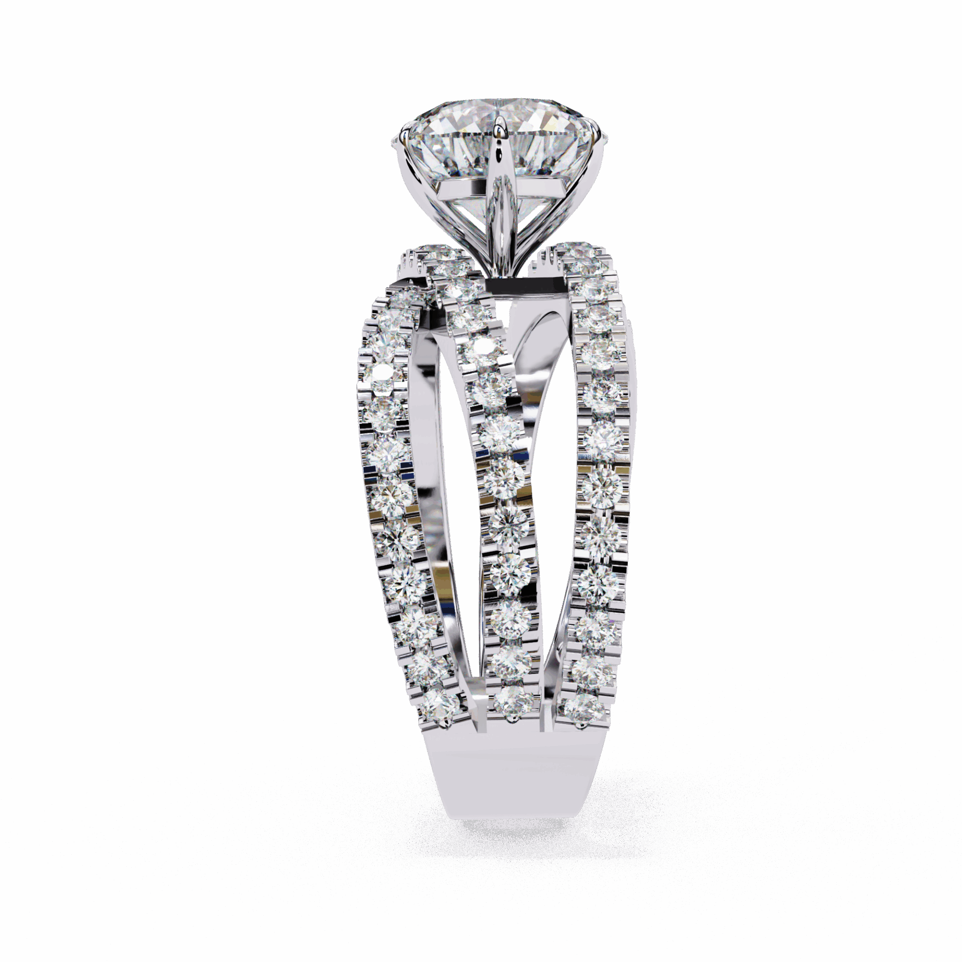 1.75 Carat Round Subtle Shine Ring in Moissanite | House of Estara