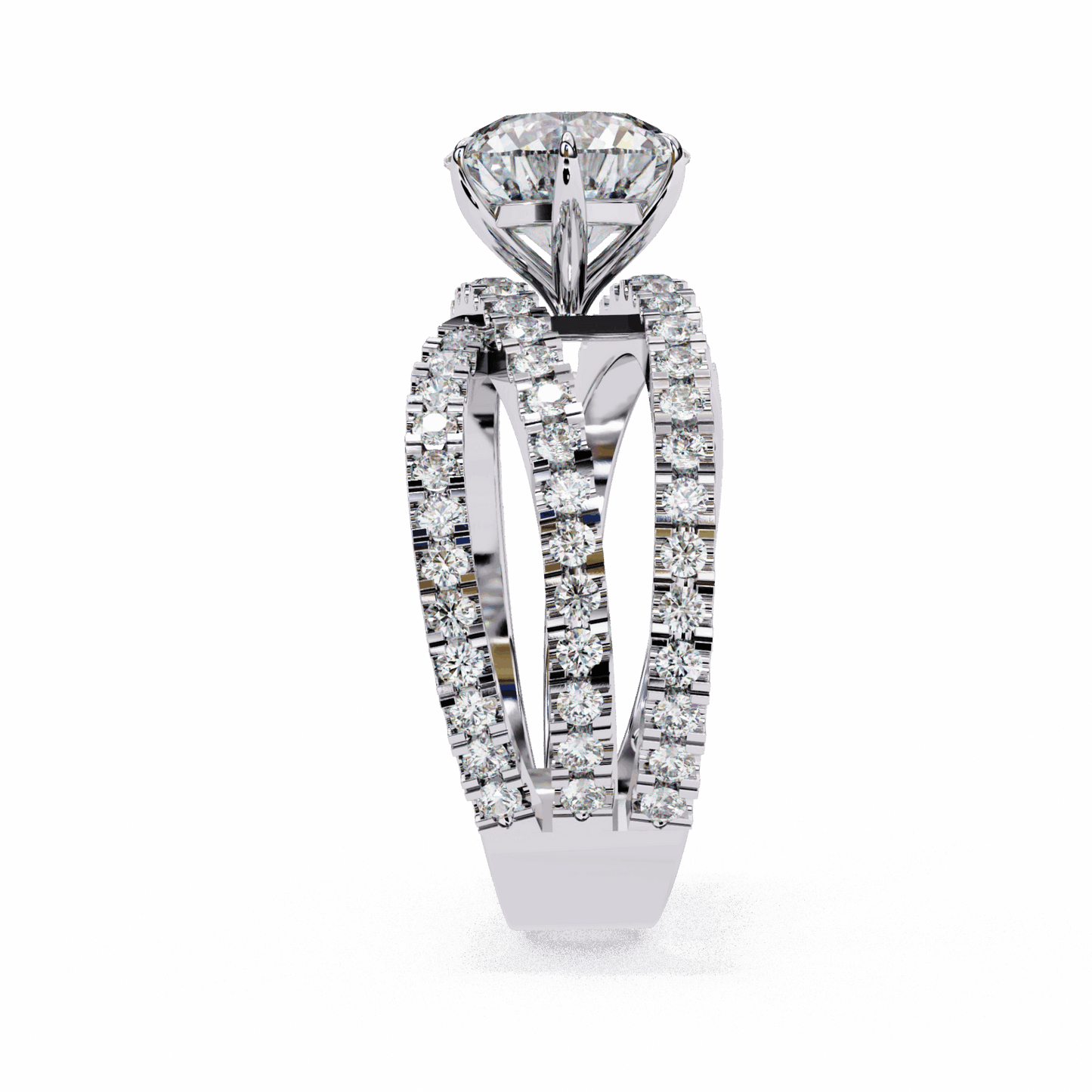 1.75 Carat Round Subtle Shine Ring in Moissanite | House of Estara