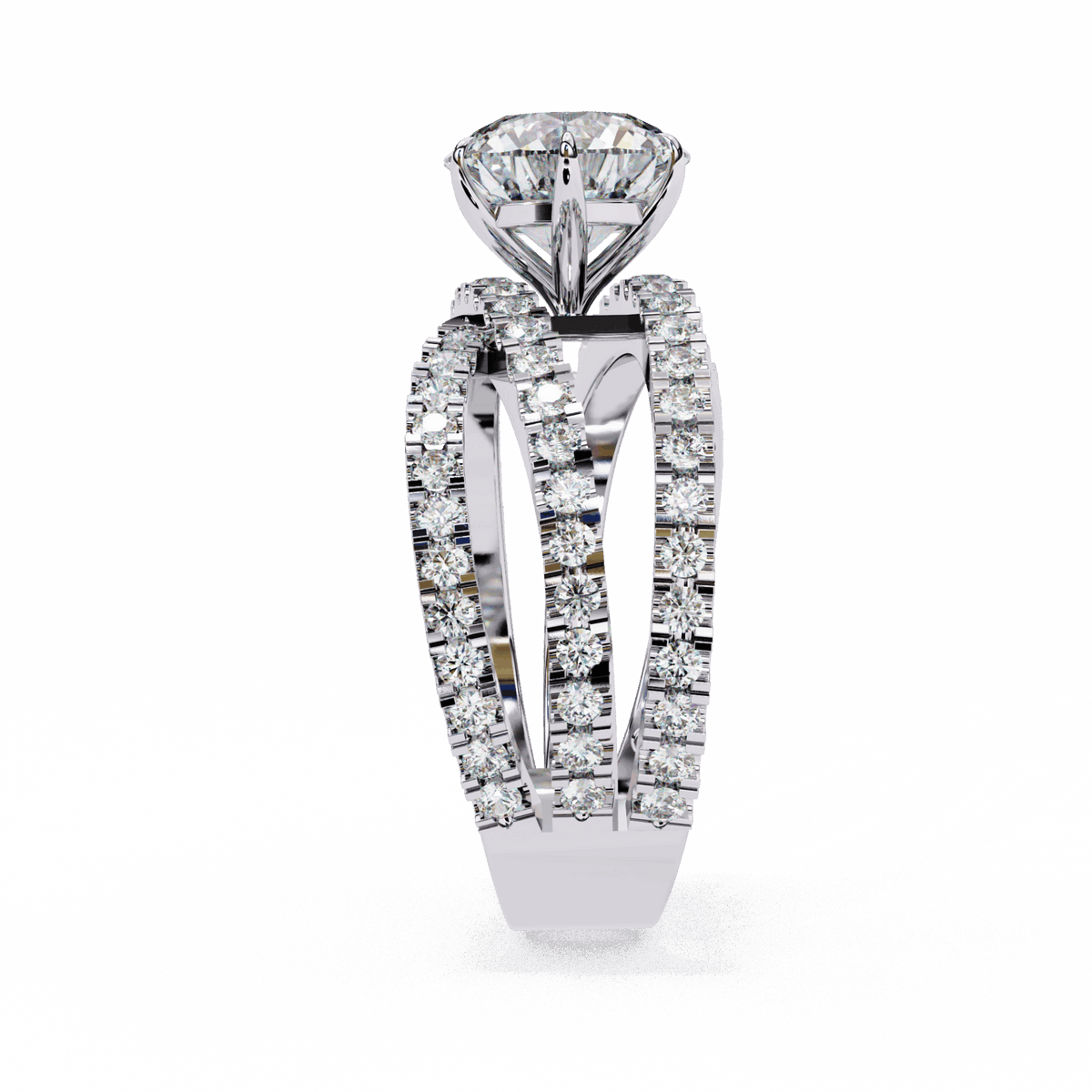 1.75 Carat Round Subtle Shine Ring in Moissanite | House of Estara