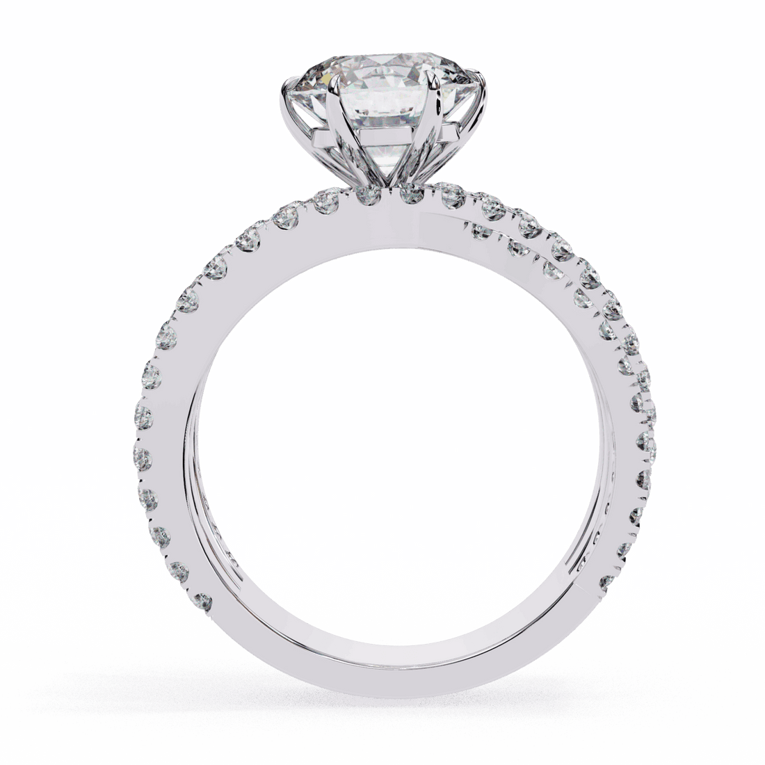 1.75 Carat Round Subtle Shine Ring in Moissanite | House of Estara