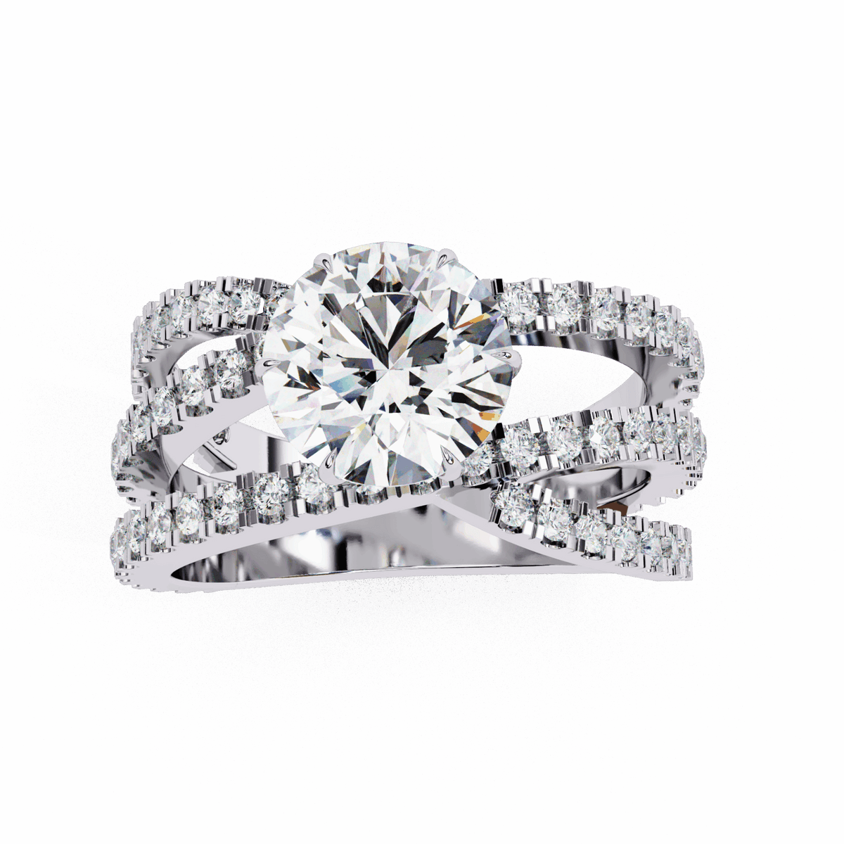 1.75 Carat Round Subtle Shine Ring in Moissanite | House of Estara