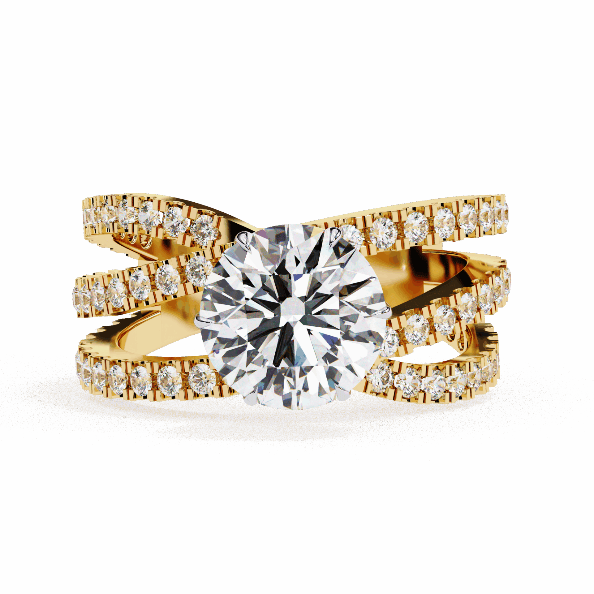 1.75 Carat Round Subtle Shine Ring in Moissanite | House of Estara