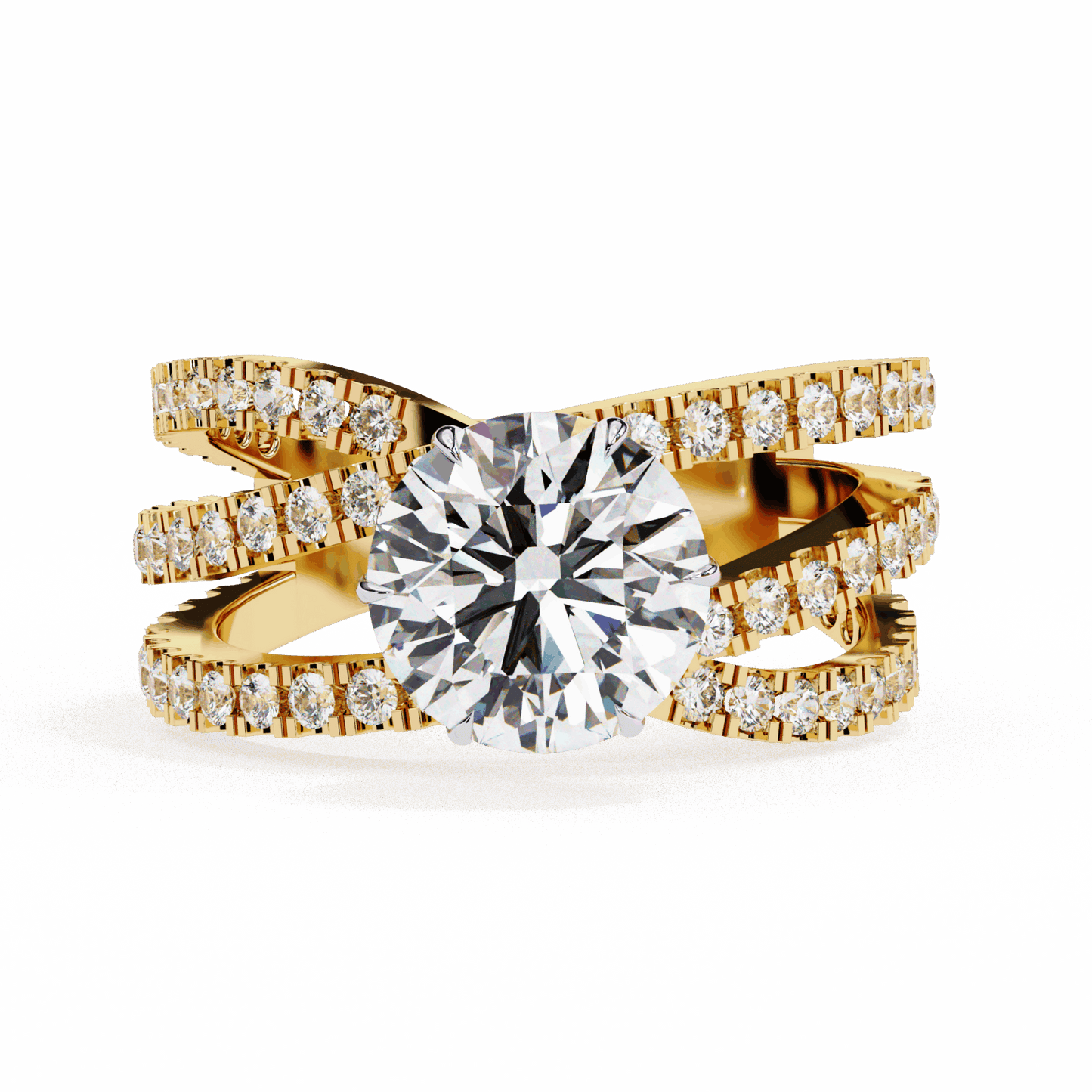 1.75 Carat Round Subtle Shine Ring in Moissanite | House of Estara
