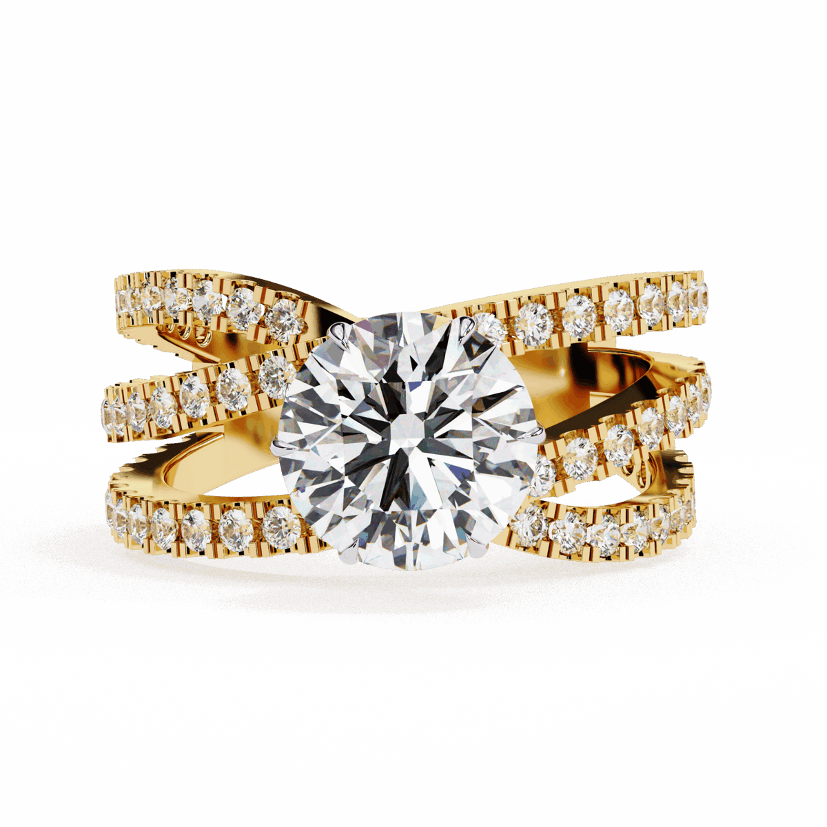 1.75 Carat Round Subtle Shine Ring in Moissanite | House of Estara