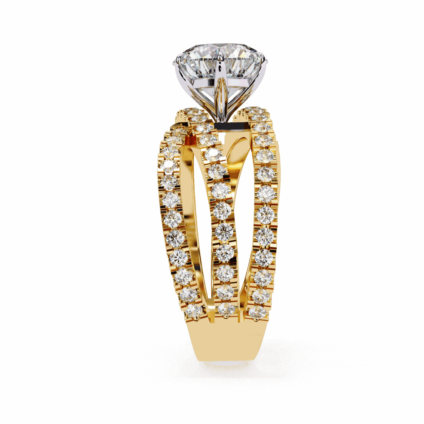 1.75 Carat Round Subtle Shine Ring in Moissanite | House of Estara