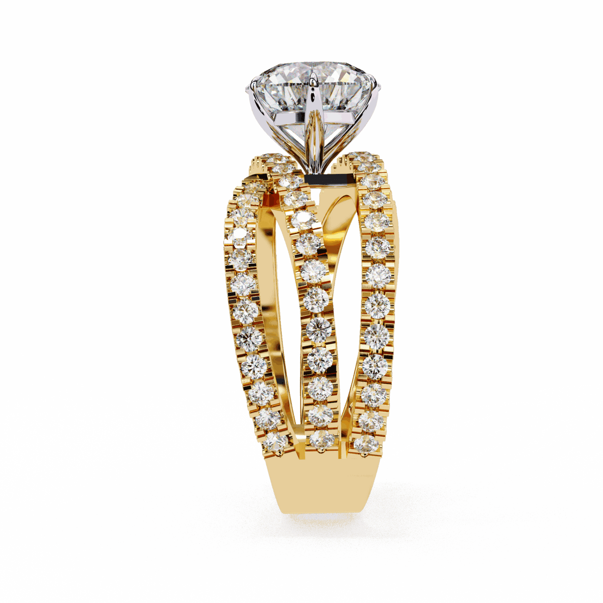 1.75 Carat Round Subtle Shine Ring in Moissanite | House of Estara