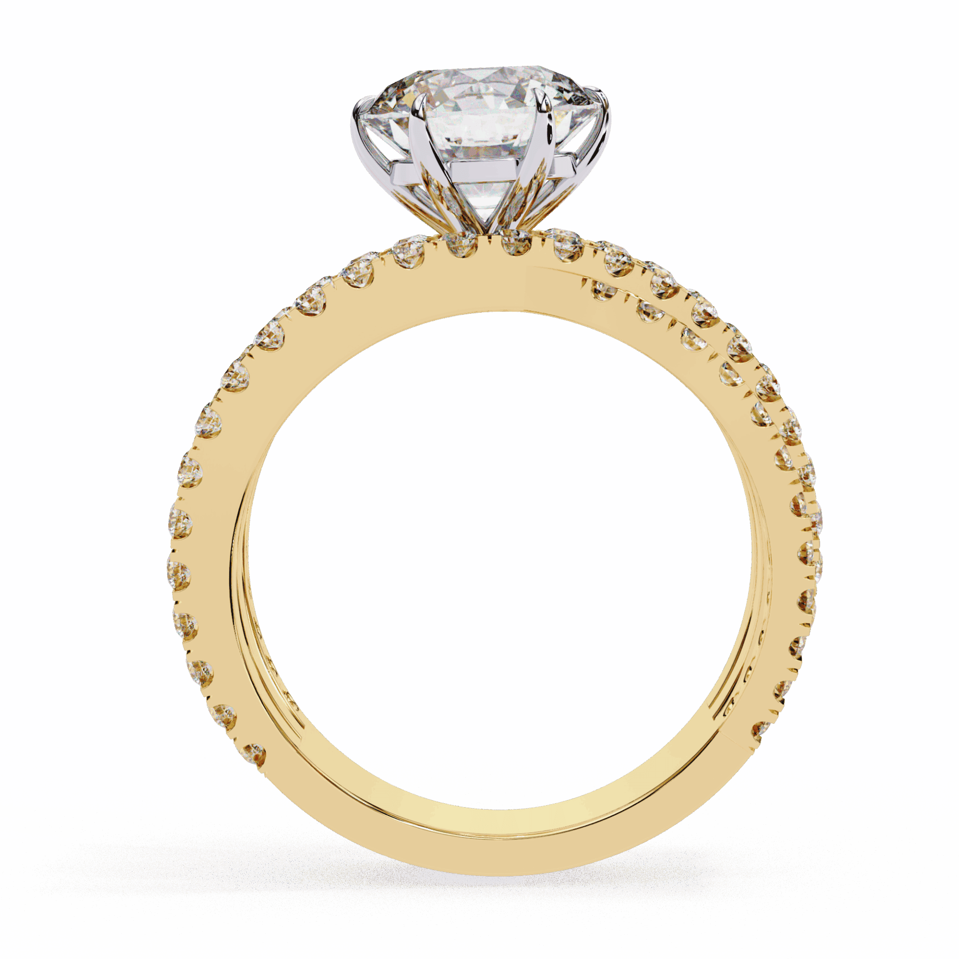 1.75 Carat Round Subtle Shine Ring in Moissanite | House of Estara