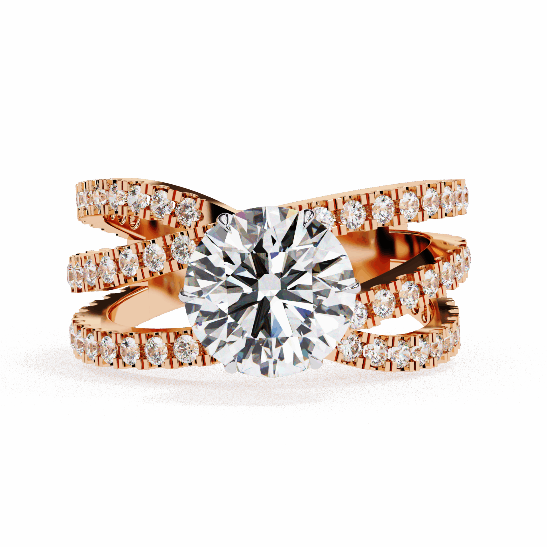 1.75 Carat Round Subtle Shine Ring in Moissanite | House of Estara